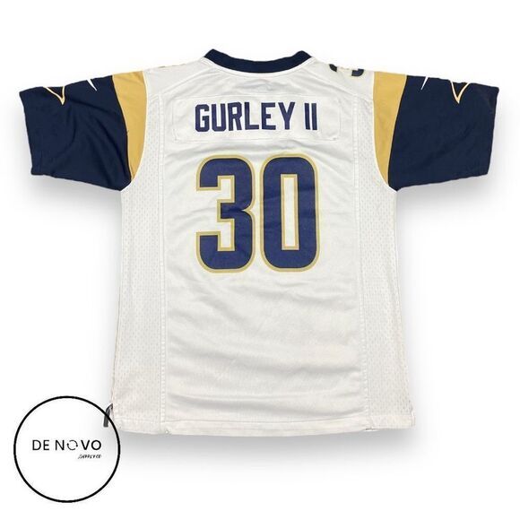 Nike Men's NFL Players Rams GURLEY II #30 Jersey Shirt Size Large White - Picture 1 of 9